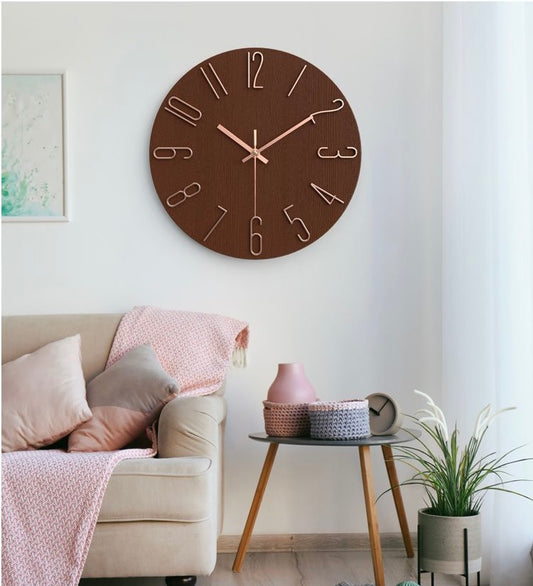 Modern Silent Round Clock