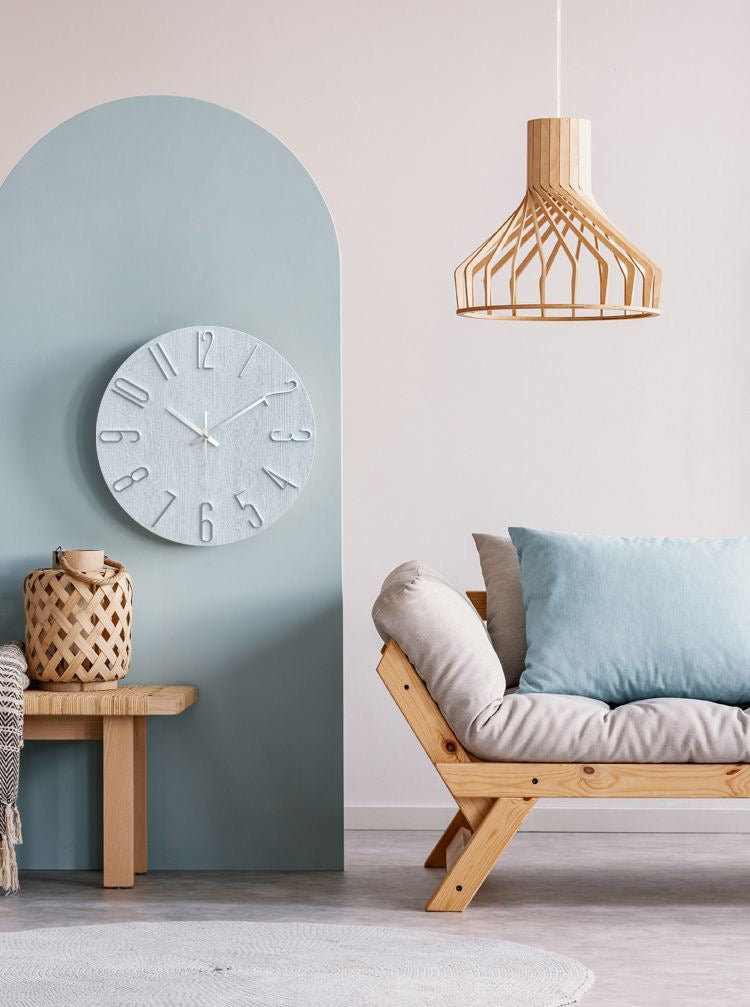 Modern Silent Round Clock