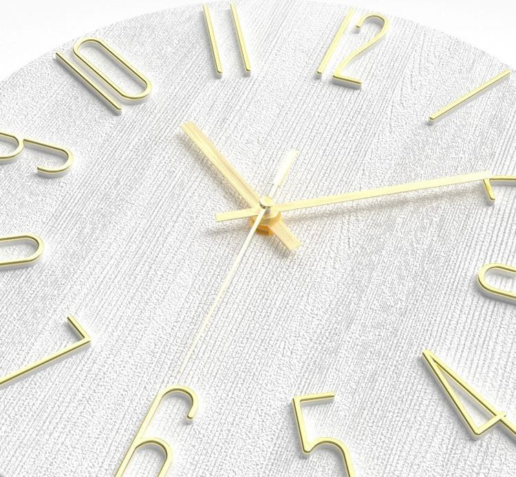 Modern Silent Round Clock