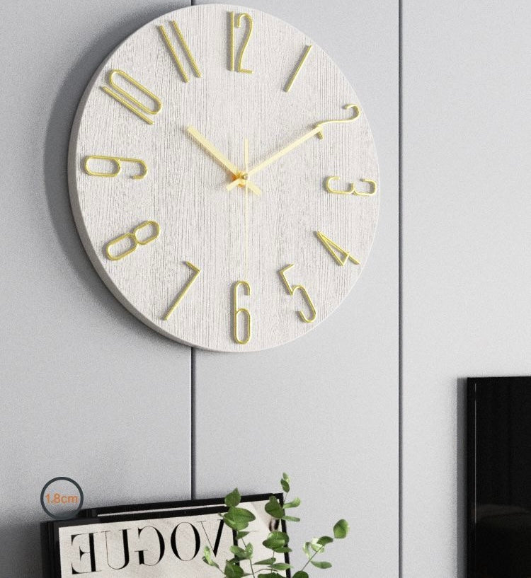 Modern Silent Round Clock