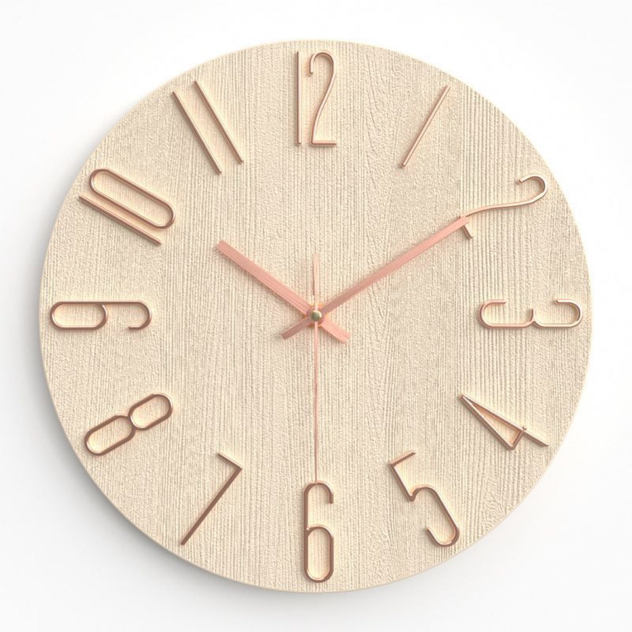 Modern Silent Round Clock