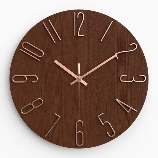 Modern Silent Round Clock