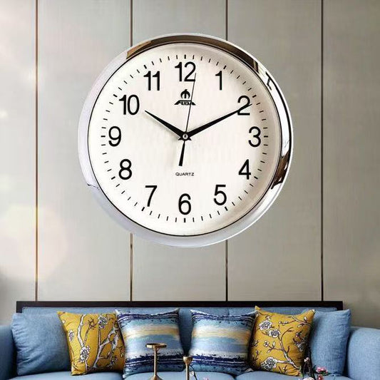 12” White Plastic Wall Clock