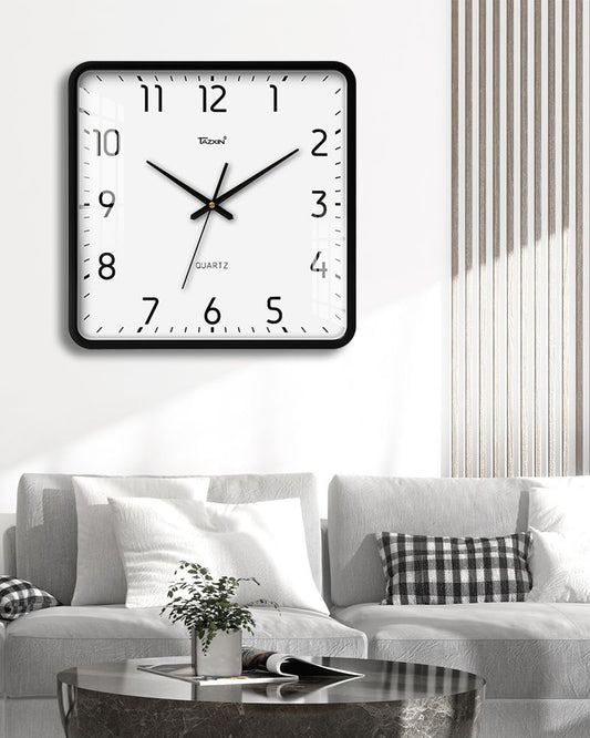14” Square Wood Wall Clock