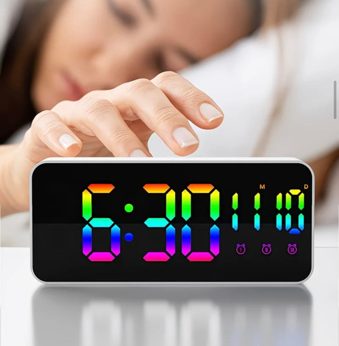 RGB LED Digital Alarm Clock