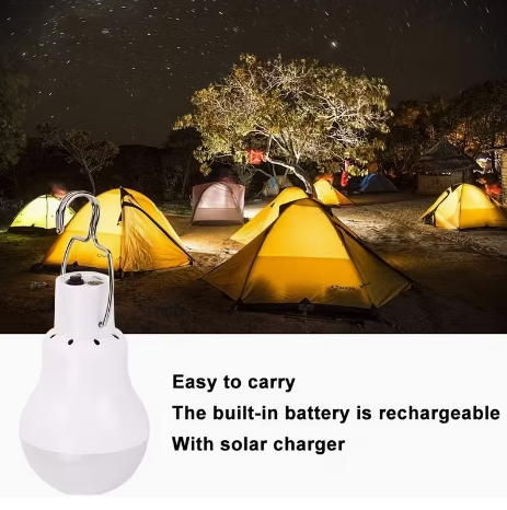 Solar-Powered LED Outdoor Light Bulb