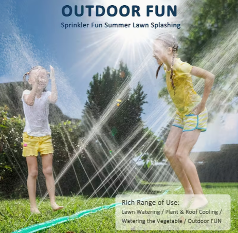 Dual-Function Sprinkler & Soaker Garden Hose