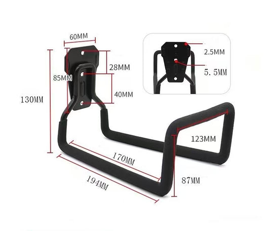 Heavy-Duty Metal Garden Hose Reel Holder