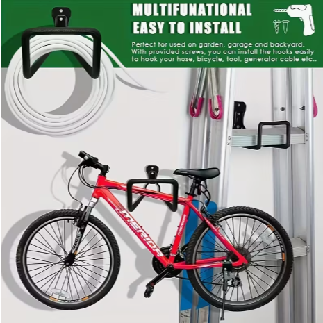 Heavy-Duty Metal Garden Hose Reel Holder