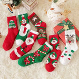7 Pairs Women’s Christmas Slipper Socks Set