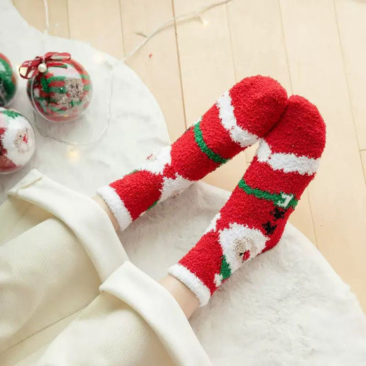 7 Pairs Women’s Christmas Slipper Socks Set