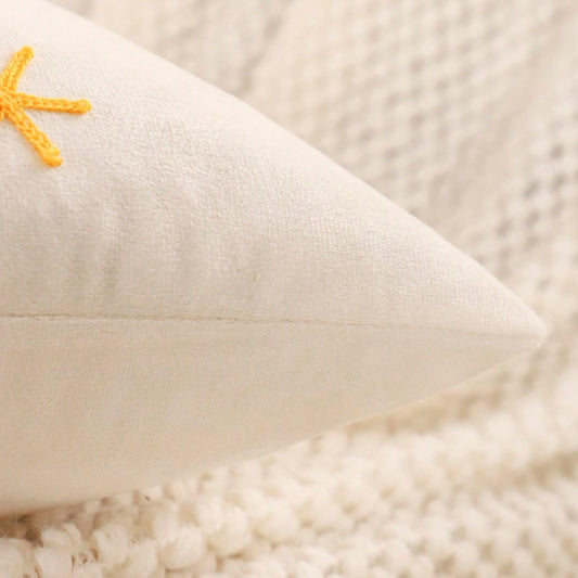 17×17 Christmas Embroidered Velvet Pillow Covers