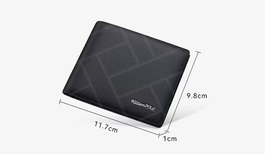 Polo: Men's Black Leather Wallet
