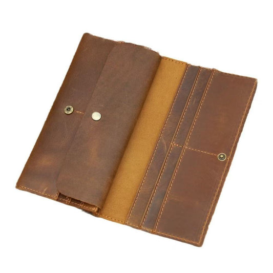 Leather: Vintage Triple Fold Wallet