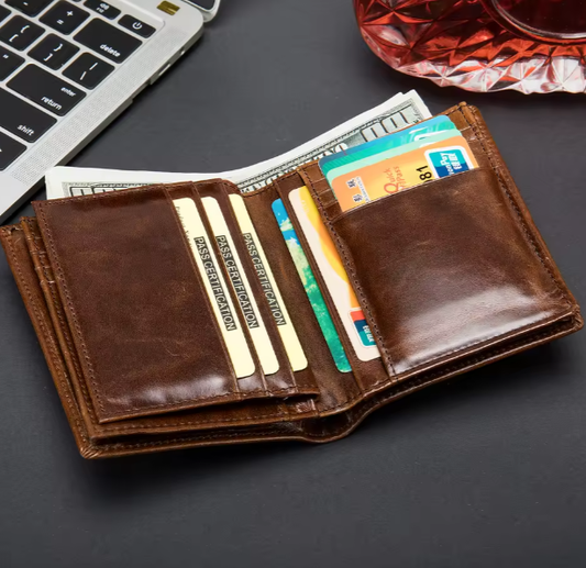 Leather: Vertical 16-Slot Cardholder
