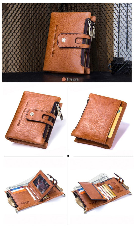 Leather: Vintage 14-Card-Slot Wallet
