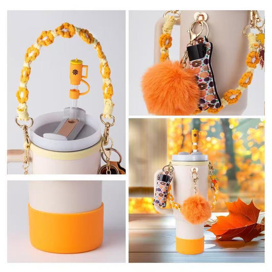 Christmas Woven Bottle Carrier Set