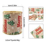 Christmas Wired Burlap Ribbon