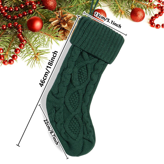 Winter Cable Knit Christmas Stocking