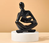 Beige Thinker Statue