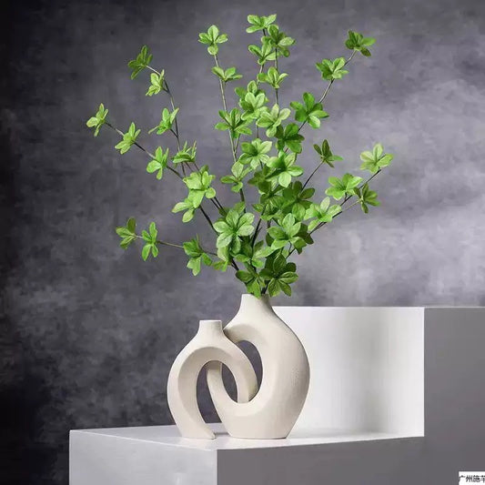 2pcs Nordic Resin Vase Set