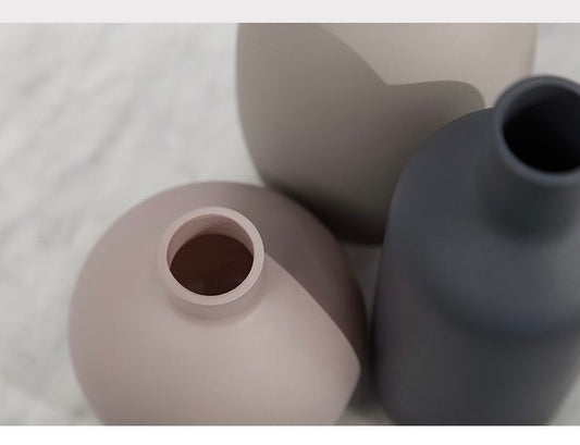 3-Piece Modern Ceramic Vase Set