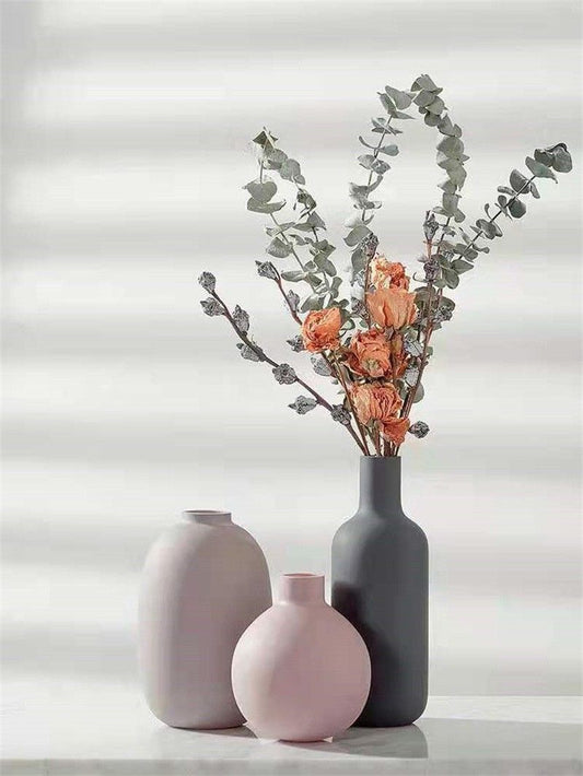 3-Piece Modern Ceramic Vase Set