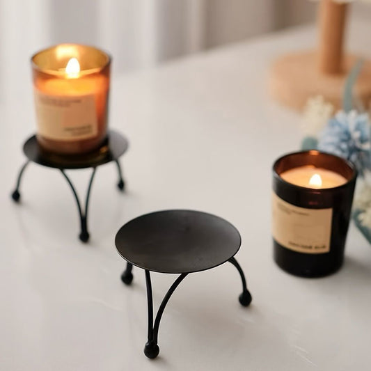 Round Candle Holder: Vintage Charm