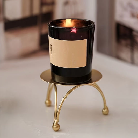Round Candle Holder: Vintage Charm