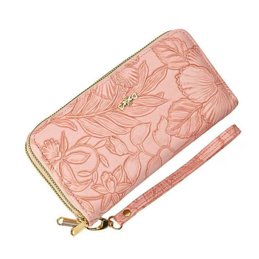 Trifold Wristlet Wallet for Women