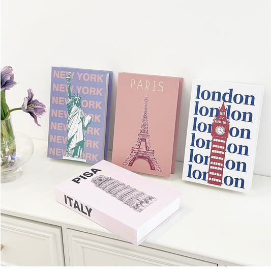 (8 PCS) Luxe Large Decorative Faux Books