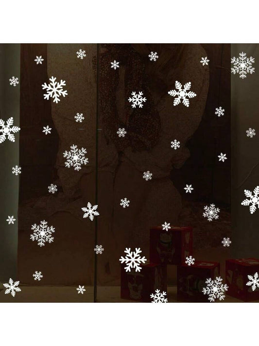 135Pcs Snowflake Window Clings