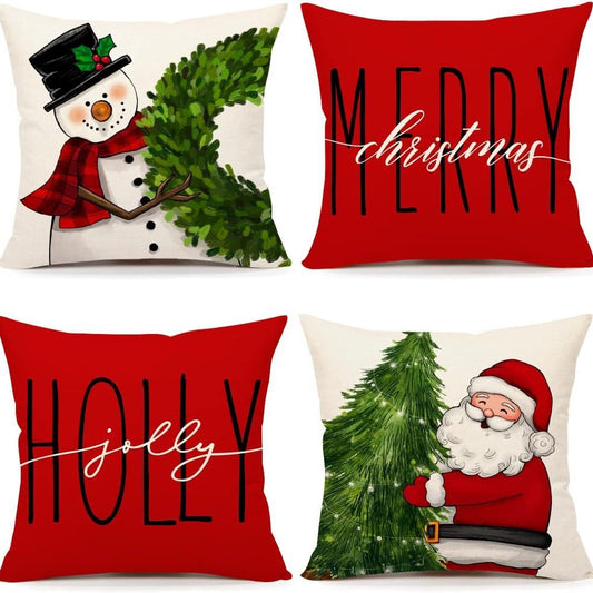 18"x18" 4PCS Christmas Pillow Covers