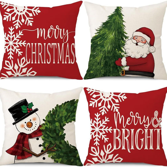 18"x18" 4PCS Christmas Pillow Covers
