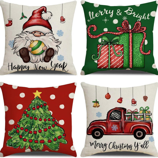 18"x18" 4PCS Christmas Pillow Covers