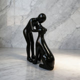 Cute Man & Dog Sculpture