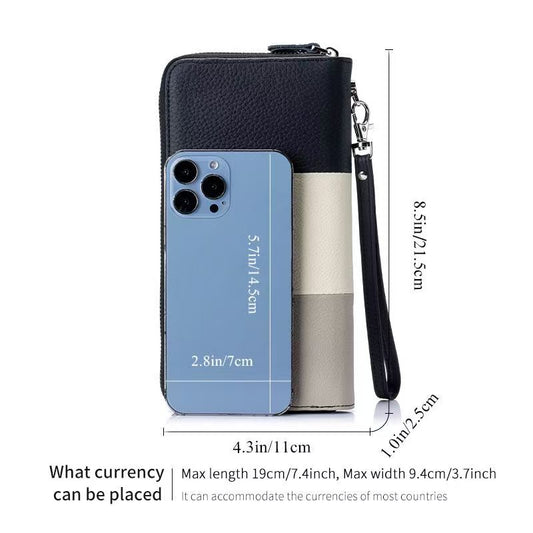 Large Leather Travel Wristlet