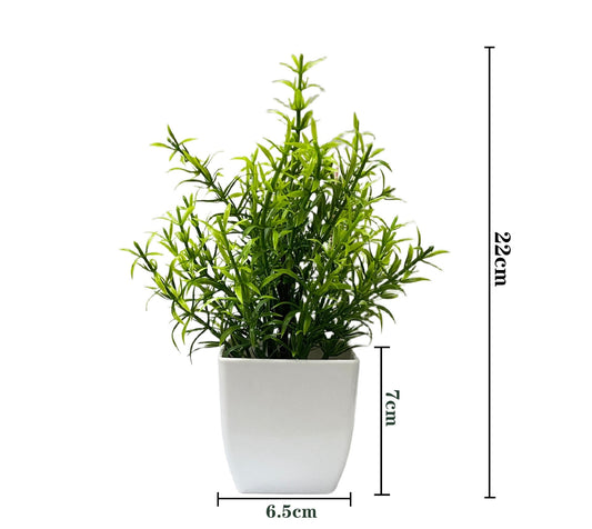 4 Pack Mini Faux Greenery Potted Plants