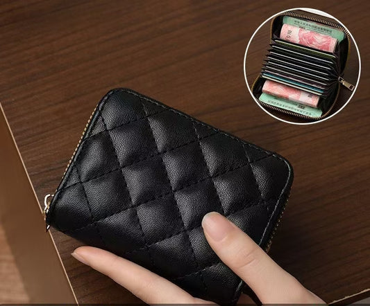 Luxury Rivet Quilted Wallet