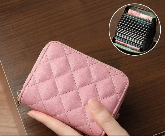 Luxury Rivet Quilted Wallet