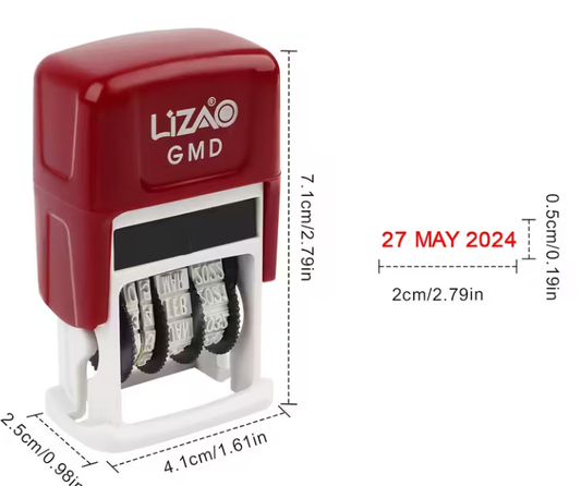 Professional Self-Inking Date Stamp