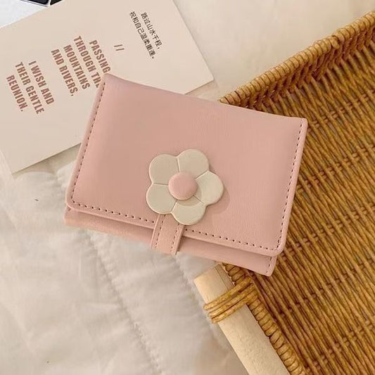 Cute Floral Trifold Wallet
