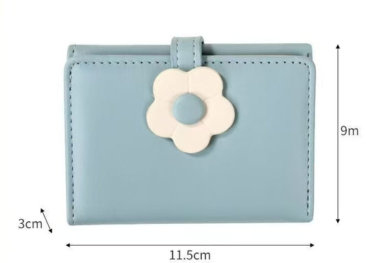 Cute Floral Trifold Wallet