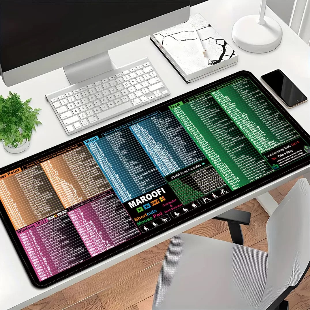 Extra-Large Shortcut Keys Mouse Pad