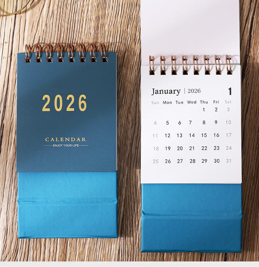 (2-Piece) 2026 Mini Desk Calendar Set