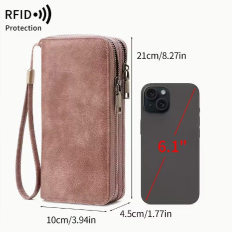 Leopard: Vintage RFID Clutch Wallet