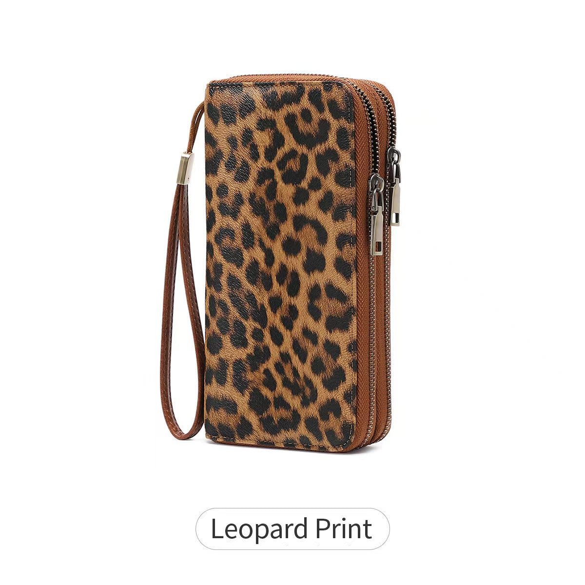 Leopard: Vintage RFID Clutch Wallet