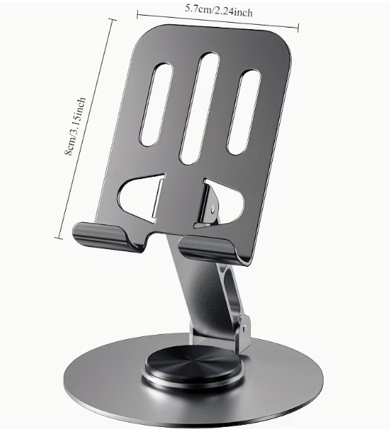 360° Rotating Aluminum Phone & Tablet Stand