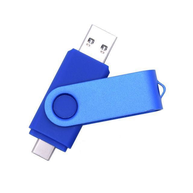 USB Flash Drive with USB-C Adapter