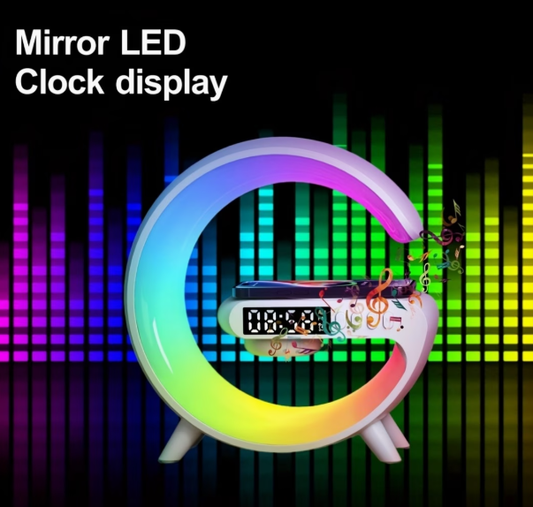 Modern RGB Desk Lamp with Wireless Charging & Speaker